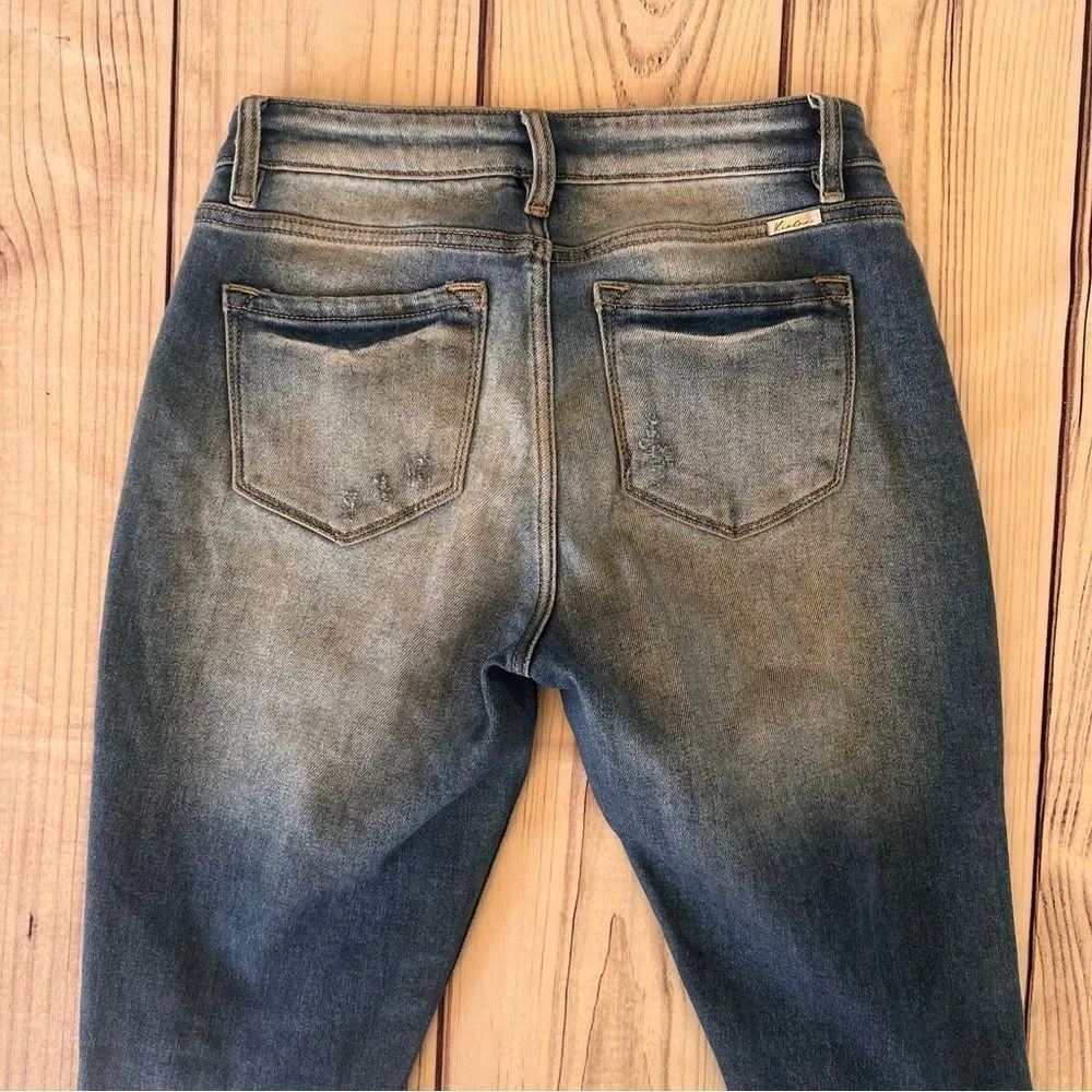 KanCan Distressed Cuffed High Rise Jeans - Picture 4 of 6